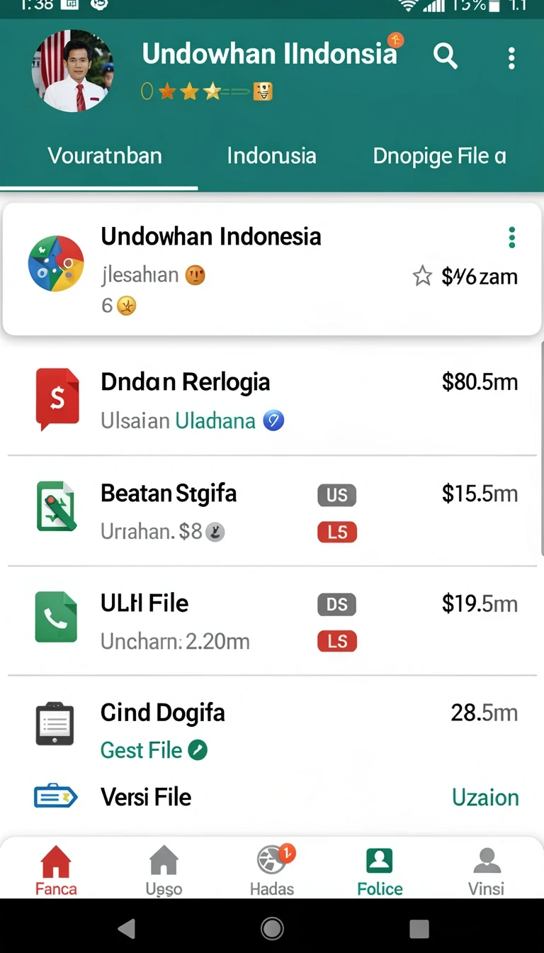 Tampilan utama aplikasi Download 55rp APK untuk Android yang intuitif dan efisien.