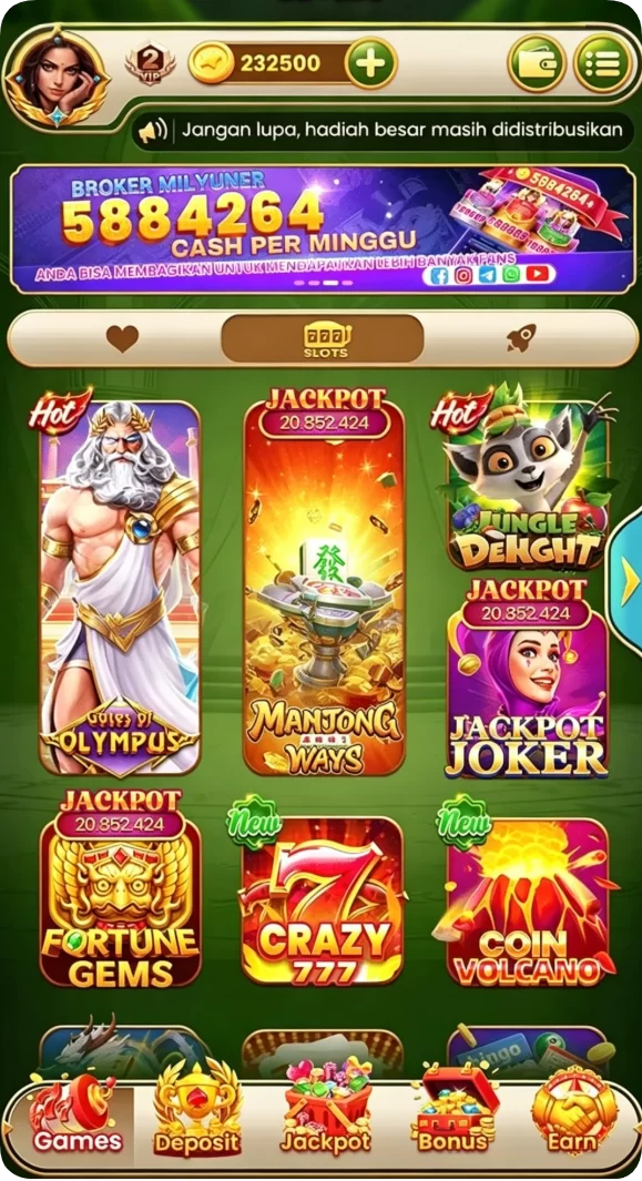Tampilan utama aplikasi Review Aplikasi jin33 yang intuitif dan efisien.